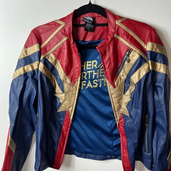 Her universe captain marvel zip up jacket women’s medium - Picture 6 of 9